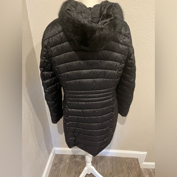 Laundry by Shelli Segal black puffer coat - Picture 5 of 6